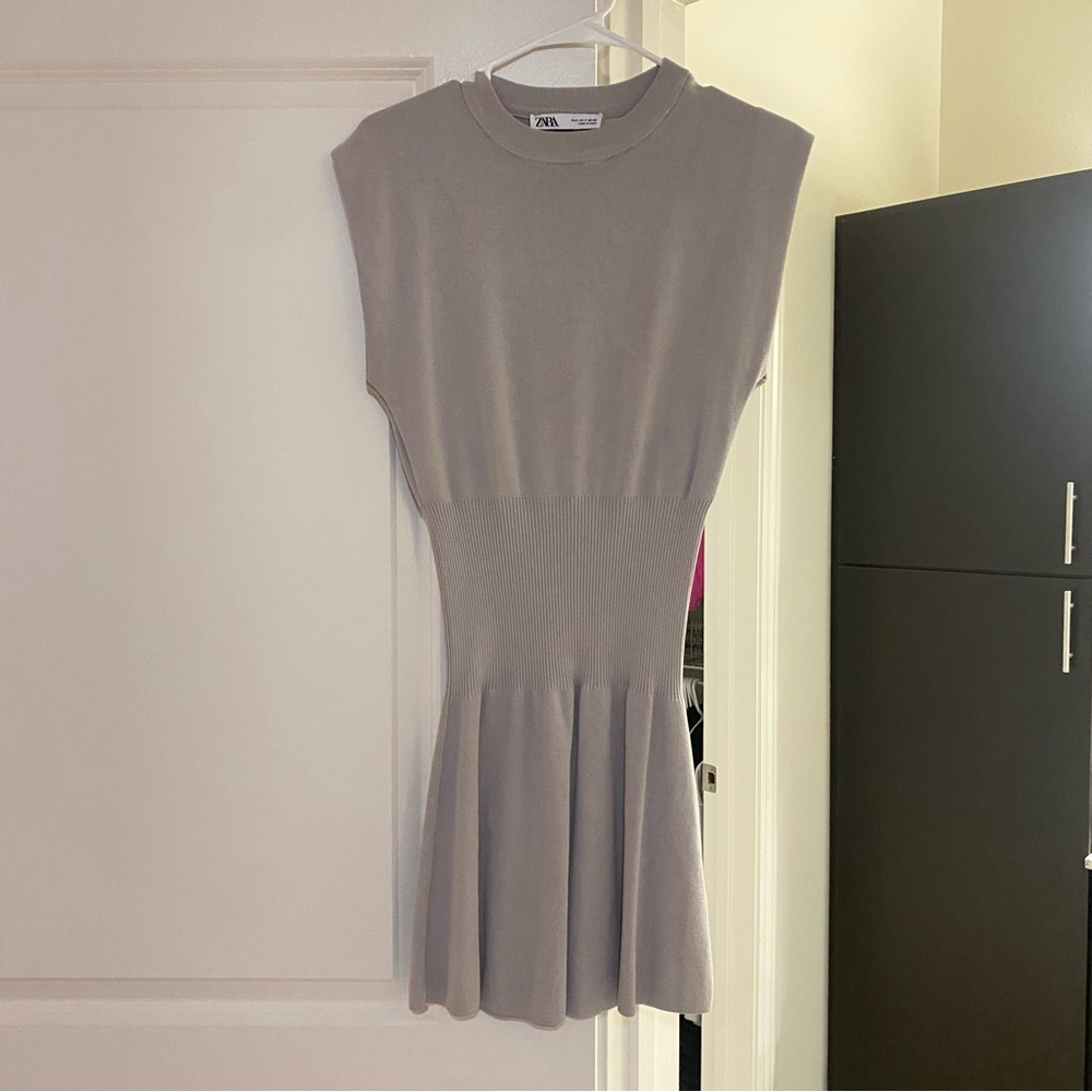 Zara Gray Mini Dress